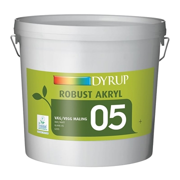 Dyrup Robust, Hvid, glans 5,  10 Liter